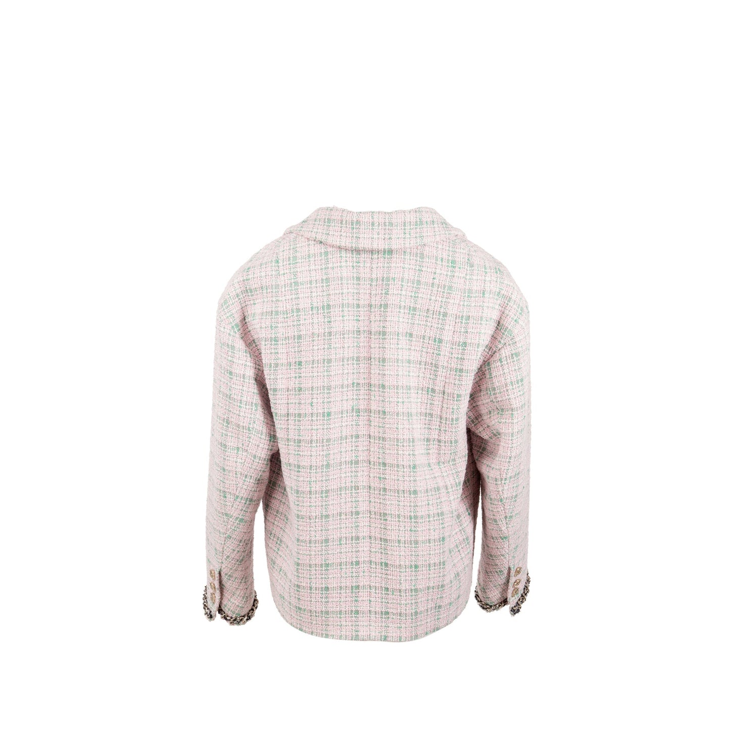 Chanel Size 34 21S Tweed Jacket Polyester/Cotton Pink / Green