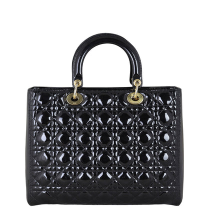 Dior Lady Dior Large Patent