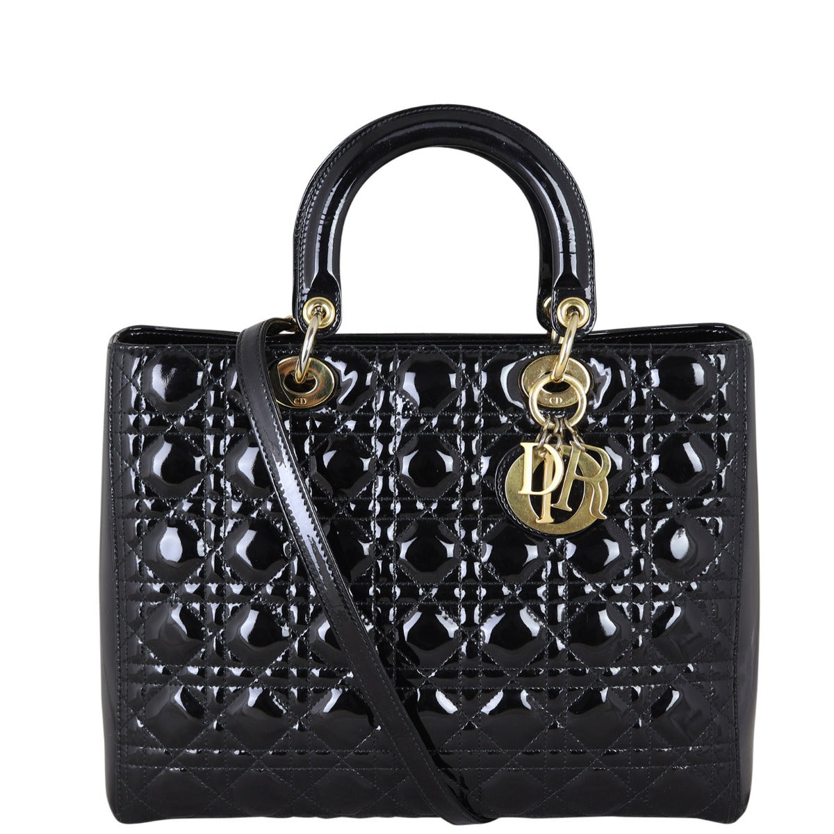 Dior Lady Dior Large Patent