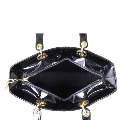 Dior Lady Dior Large Patent
