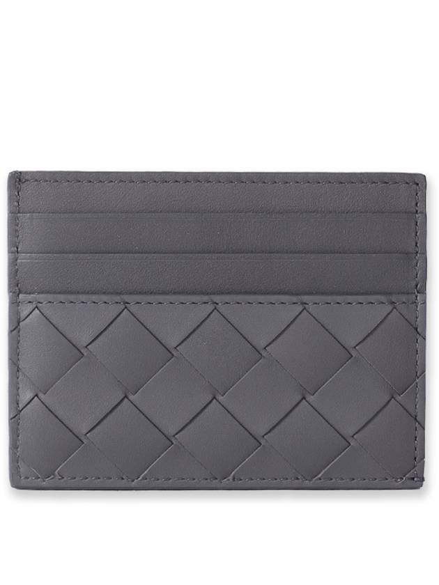 Luxury Bottega Veneta Intrecciato Leather Card Wallet Thunder