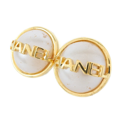CHANEL Earring Plated Gold, Faux Pearl gold Women