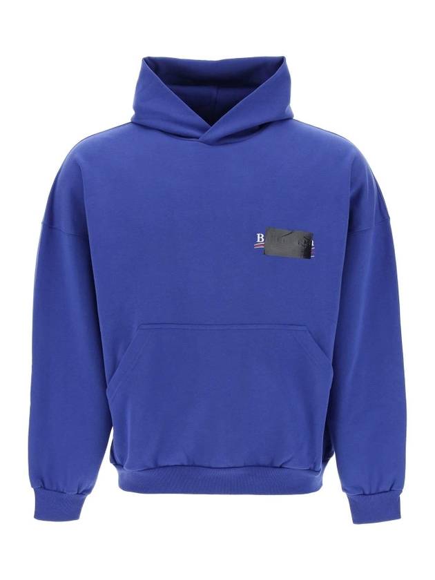 Luxury Balenciaga Trending 2025 Gaffer Maxi Hoodie Blue