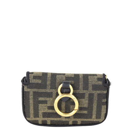 Fendi Nano Baguette Charm Jacquard