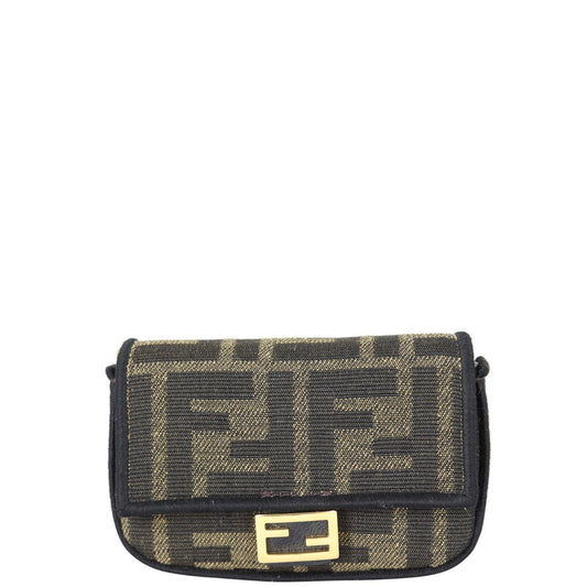 Fendi Nano Baguette Charm Jacquard