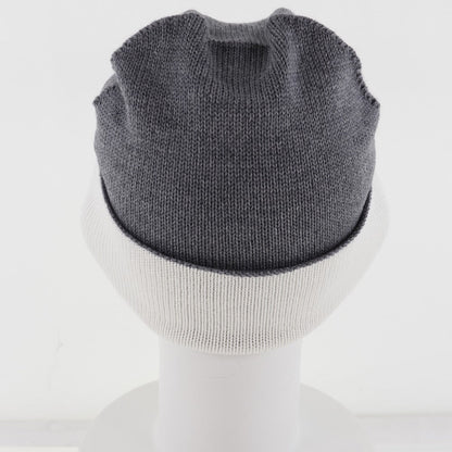 CHANEL Knit cap Wool, Silk, Cashmere White Sports line COCO Mark Women