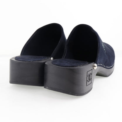 CHANEL Sandals G21635X01036 Suede black 36