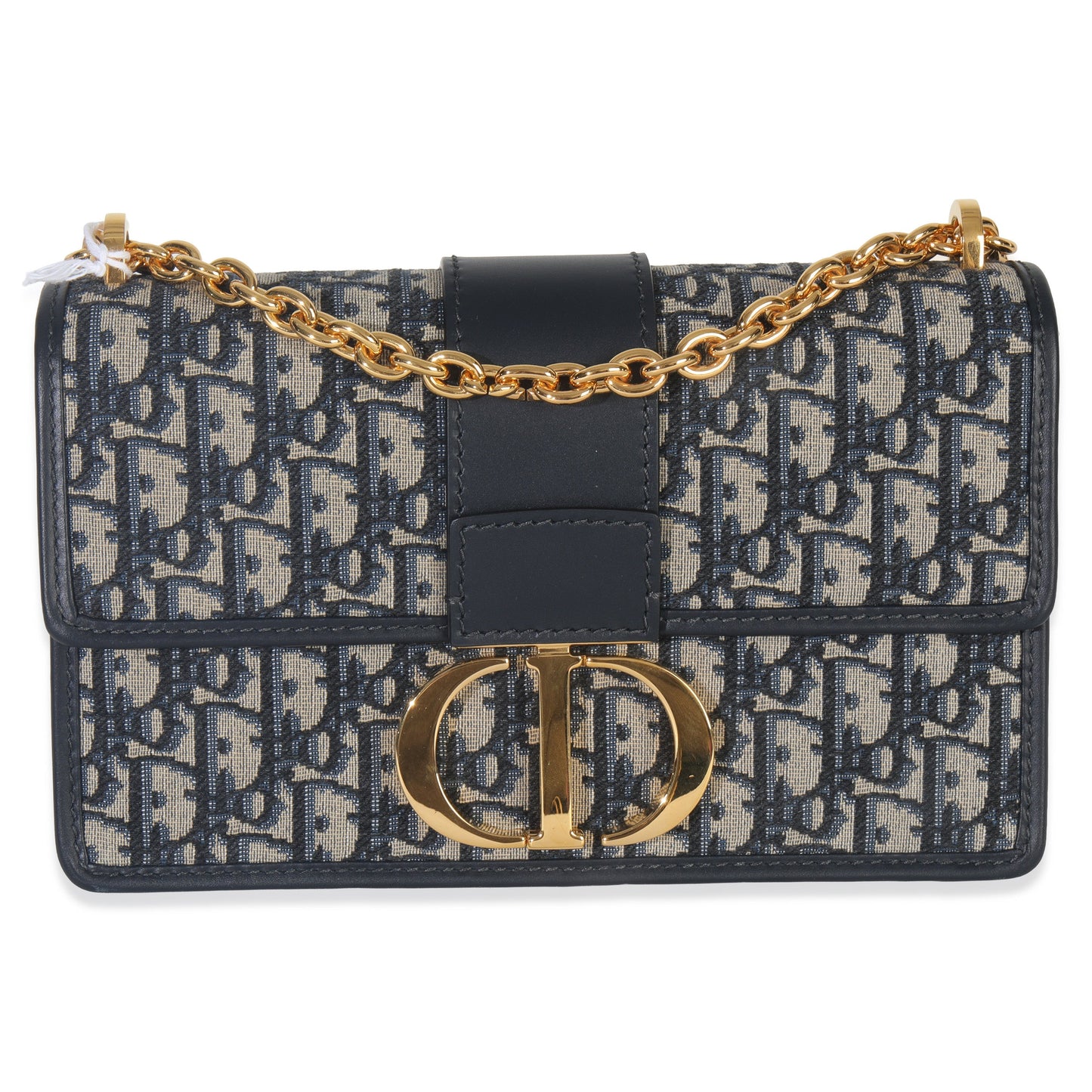 Dior Blue Oblique Dior 30 Montaigne Chain Bag
