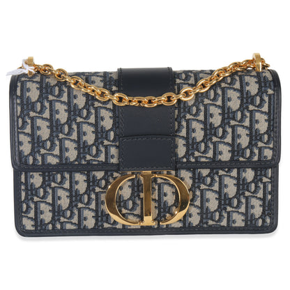Dior Blue Oblique Dior 30 Montaigne Chain Bag