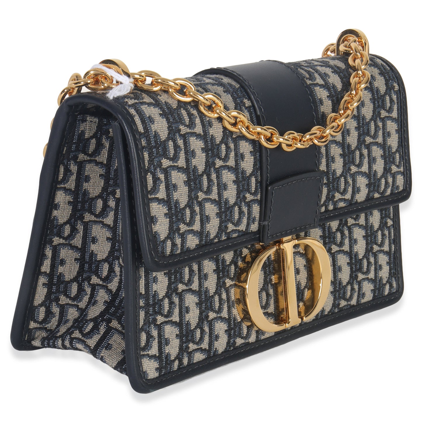 Dior Blue Oblique Dior 30 Montaigne Chain Bag