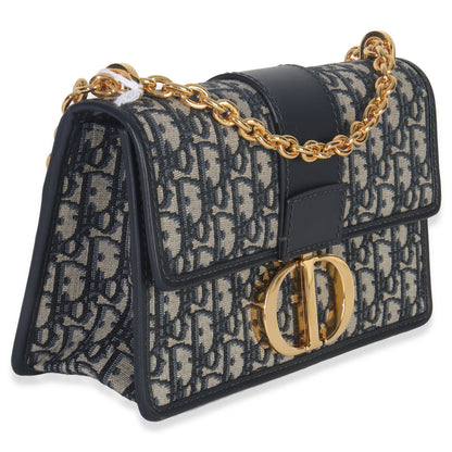 Dior Blue Oblique Dior 30 Montaigne Chain Bag