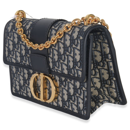 Dior Blue Oblique Dior 30 Montaigne Chain Bag