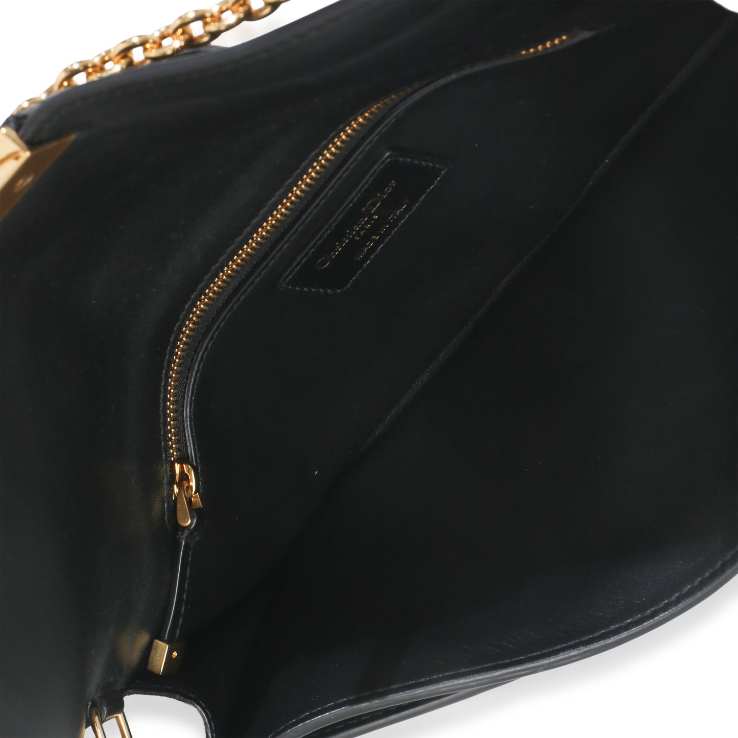Dior Black Calfskin Montaigne 30 Clutch