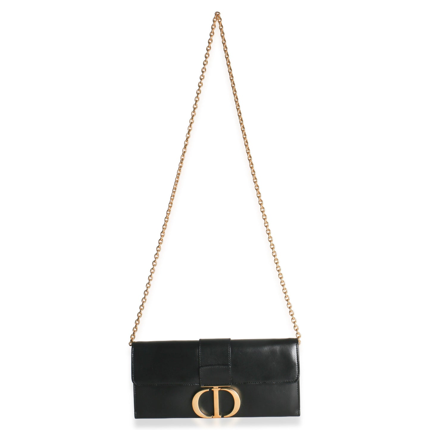 Dior Black Calfskin Montaigne 30 Clutch