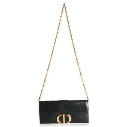 Dior Black Calfskin Montaigne 30 Clutch
