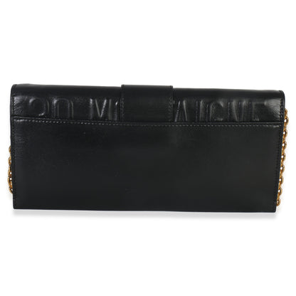 Dior Black Calfskin Montaigne 30 Clutch
