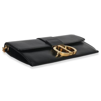 Dior Black Calfskin Montaigne 30 Clutch