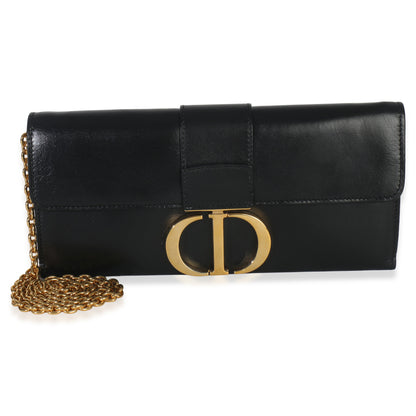 Dior Black Calfskin Montaigne 30 Clutch