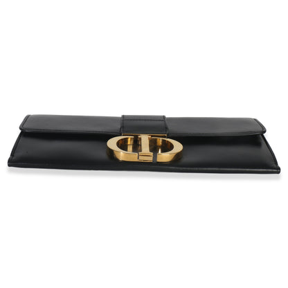 Dior Black Calfskin Montaigne 30 Clutch