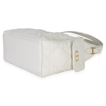 Dior Latte Lambskin Macrocannage Medium D-Dream Bag