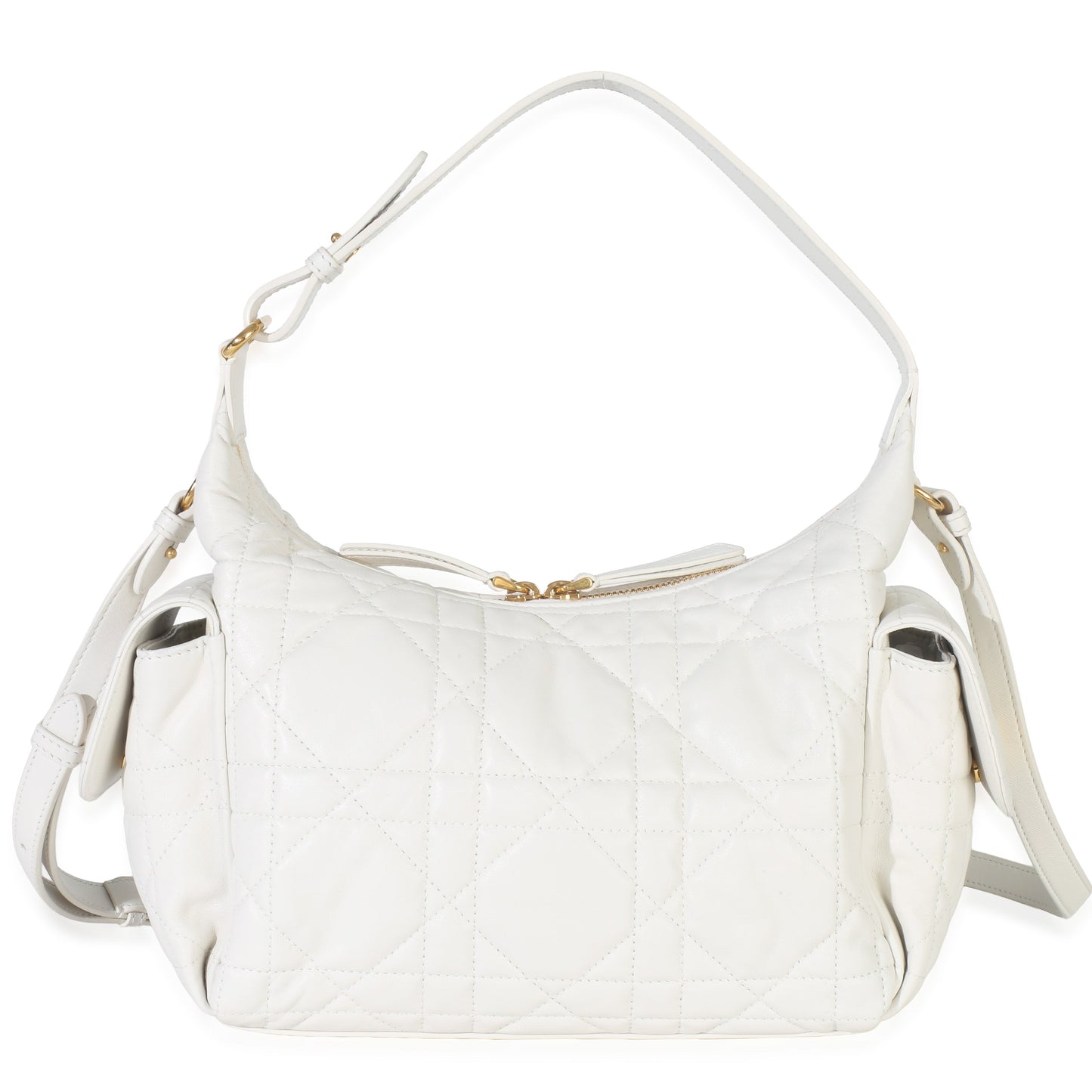 Dior Latte Lambskin Macrocannage Medium D-Dream Bag