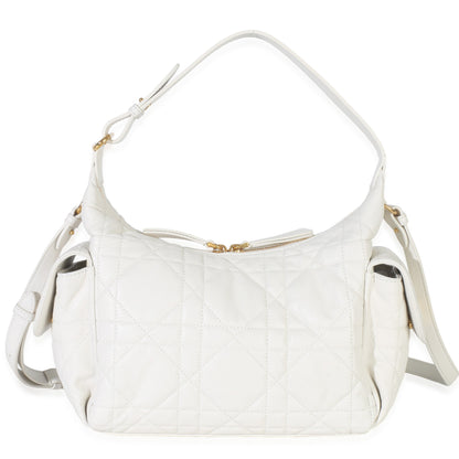 Dior Latte Lambskin Macrocannage Medium D-Dream Bag