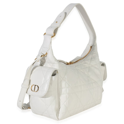 Dior Latte Lambskin Macrocannage Medium D-Dream Bag