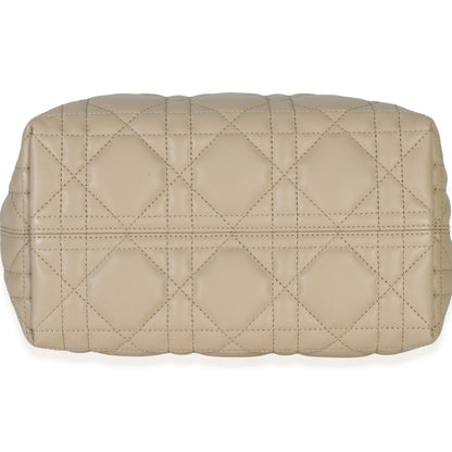 Dior Rope Beige Black Calfskin Macrocannage Small Toujours