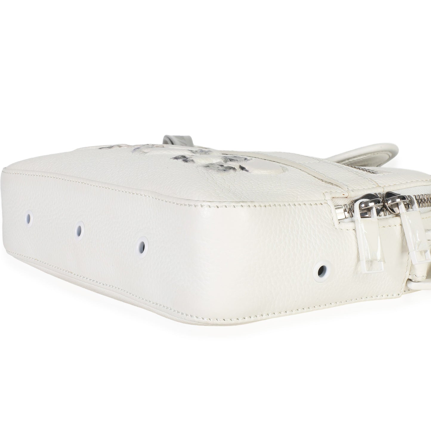 Dior X DANIEL ARSHAM White Grained Calfskin Safari Messenger