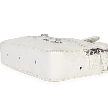 Dior X DANIEL ARSHAM White Grained Calfskin Safari Messenger