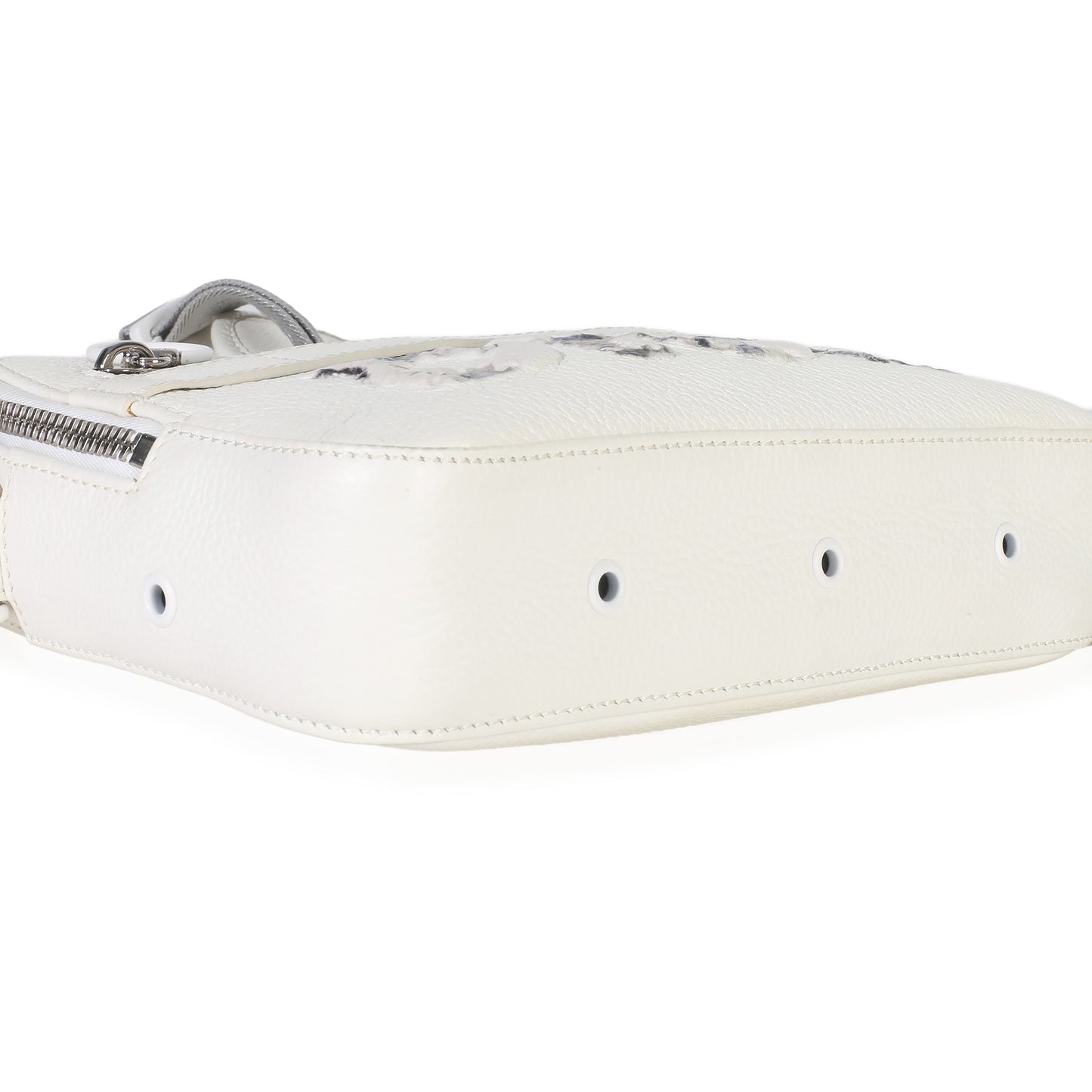 Dior X DANIEL ARSHAM White Grained Calfskin Safari Messenger