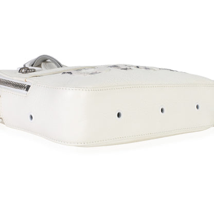 Dior X DANIEL ARSHAM White Grained Calfskin Safari Messenger