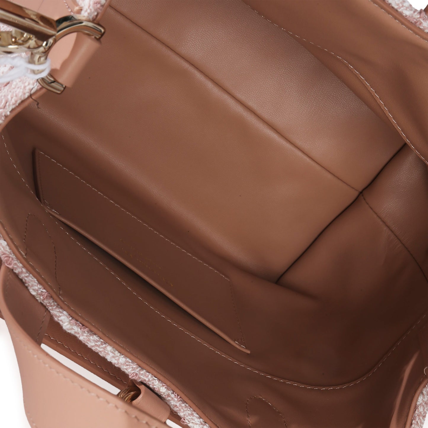 Dior Rose Des Vents Tweed Small Toujours Vertical Tote