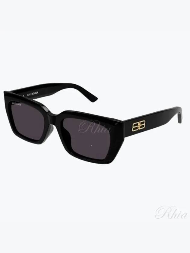 Luxury Balenciaga Trending 2025 Eyewear Logo Square Frame Sunglasses Black