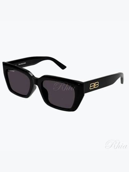 Luxury Balenciaga Trending 2025 Eyewear Logo Square Frame Sunglasses Black