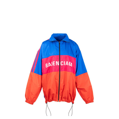 Balenciaga SIze 34 Logo Tracksuit Jacket Polyester Multicolour