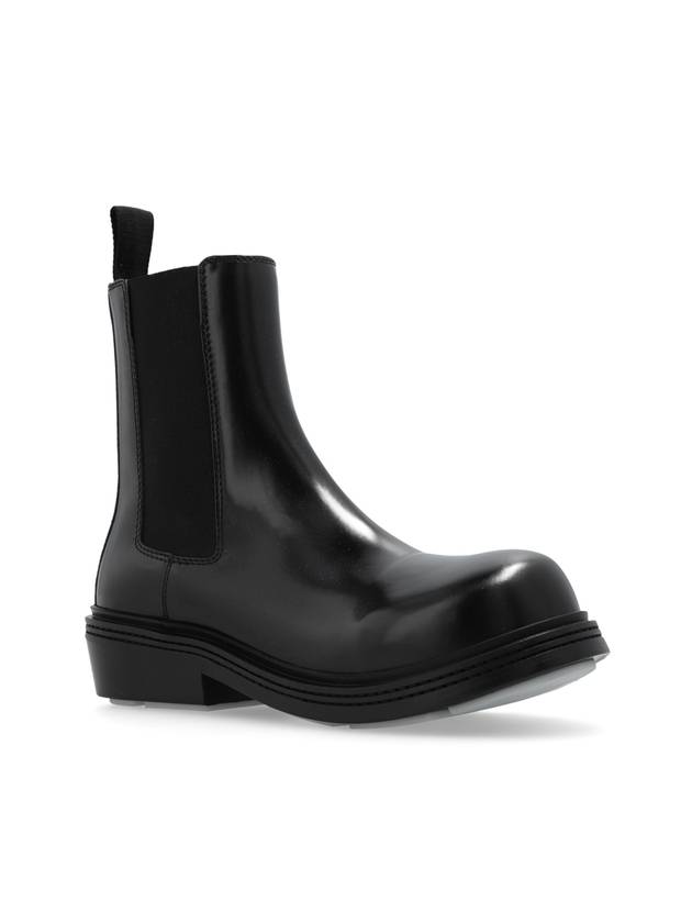 Luxury Bottega Veneta Fireman Leather Chelsea Ankle Boots