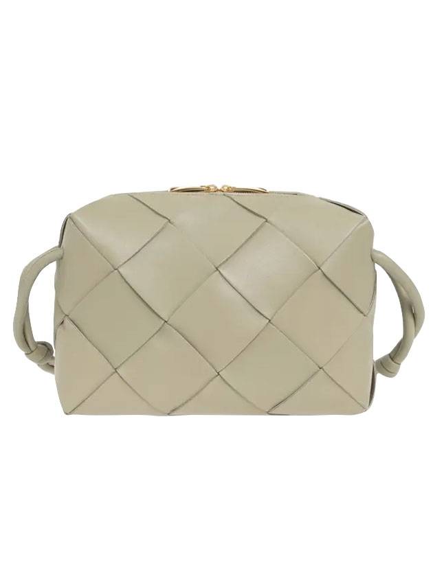 Luxury Bottega Veneta Cassette Intrecciato Small Cross Bag Travertine