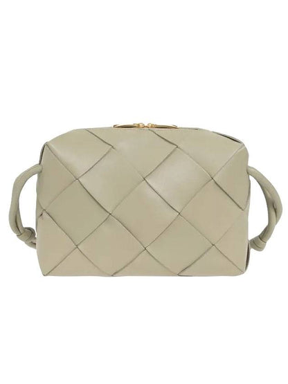 Luxury Bottega Veneta Cassette Intrecciato Small Cross Bag Travertine
