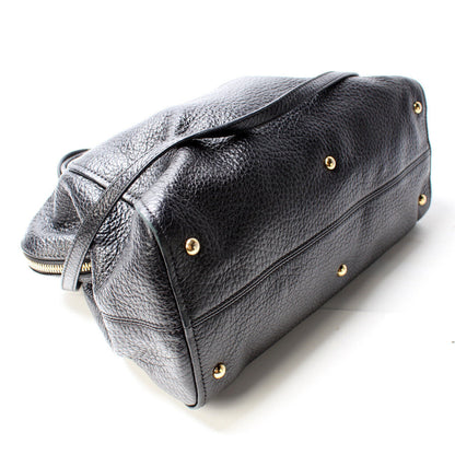 Fendi Black Leather Two Way Bag