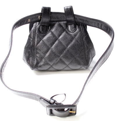 Chanel Kisslock Vintage Bum Caviar Bag