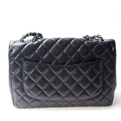 Chanel Classic Flap Jumbo Caviar Bag