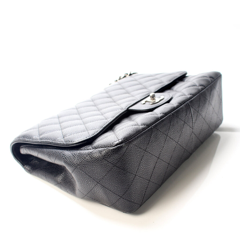Chanel Classic Flap Jumbo Caviar Bag