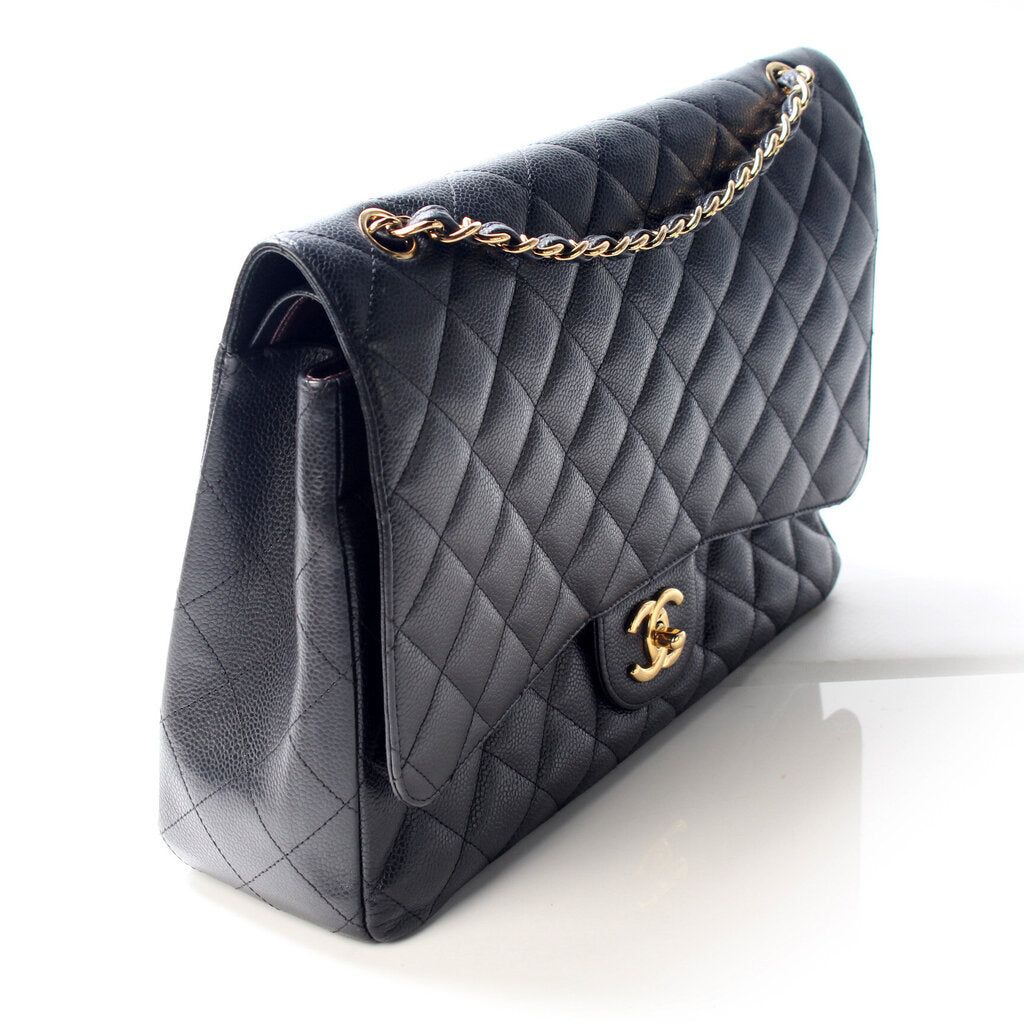 Chanel Classic Flap Maxi Caviar 15M Bag
