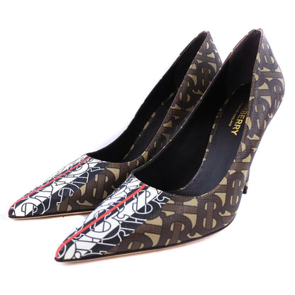 BURBERRY pumps 8018752 1003 PVC , Calfskin Brown Monogram Women 36