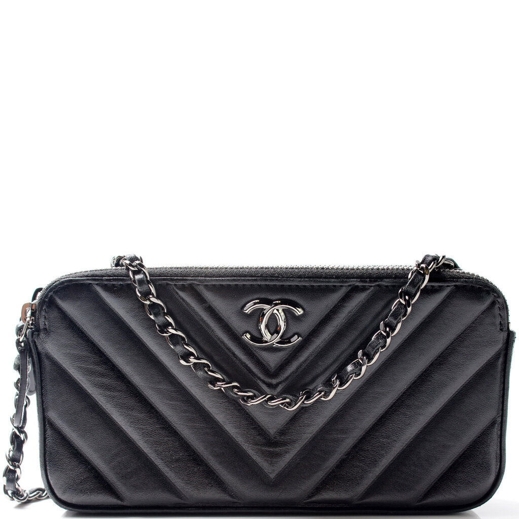 Chanel WOC CC Double Zip Bag