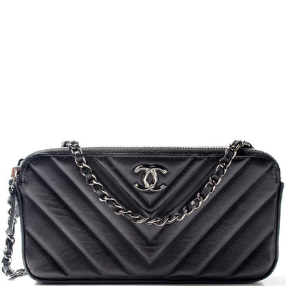 Chanel WOC CC Double Zip Bag