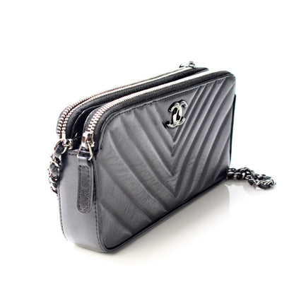 Chanel WOC CC Double Zip Bag