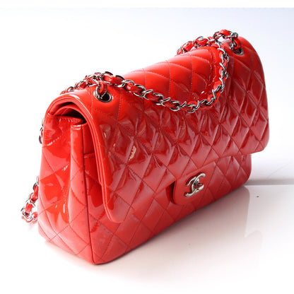 Chanel Classic Double Flap Jumbo Patent Leather 18 Mil Bag
