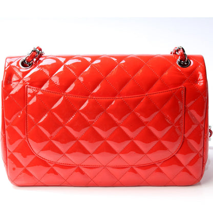 Chanel Classic Double Flap Jumbo Patent Leather 18 Mil Bag